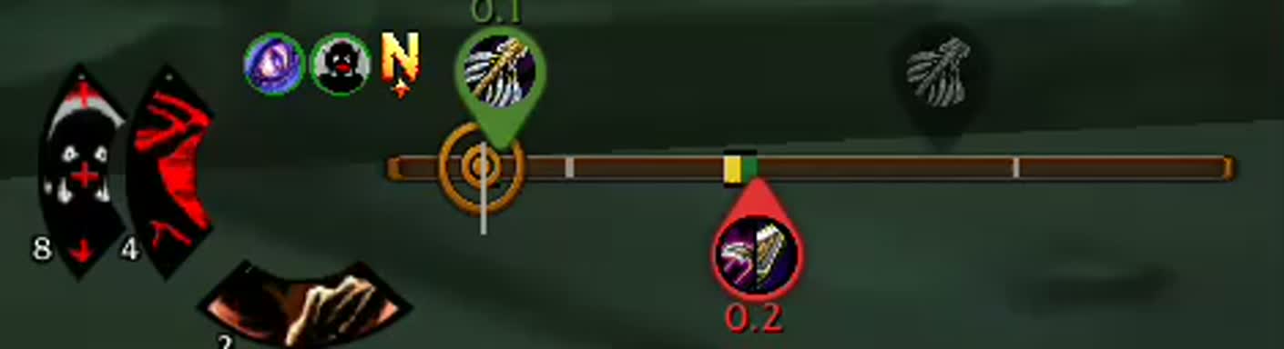 NAG recommendation display showing the next ability and timing bar